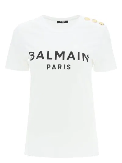 Balmain Women's Cotton Crew-neck T-shirt