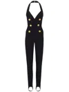 Balmain Women's Viscose Jumpsuit In Black