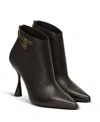 Balmain Eden Calfskin Ankle Boots In Black