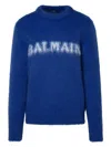 Balmain Logo Jacquard Crewneck Knitted Jumper