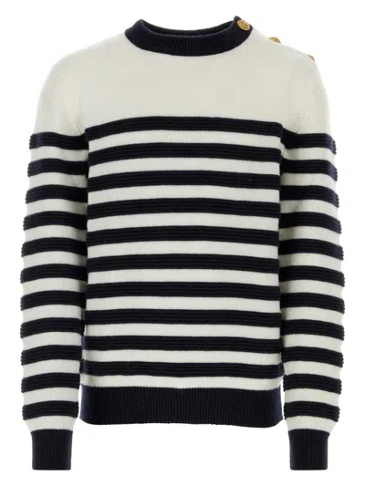 BALMAIN WOMEN'S EMBROIDERED CASHMERE SWEATER