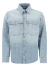 Balmain Embroidered Denim Shirt