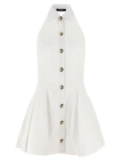 Balmain Women 'halterneck' Dress In White