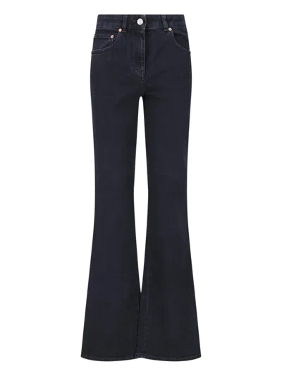 Balmain Women's High-rise Flared Jeans In Black