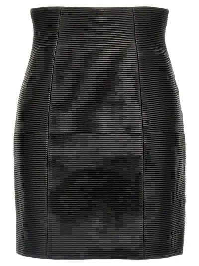 BALMAIN BALMAIN WOMEN 'HW ROLLED' SKIRT