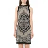 Balmain Women's Knit Dress Const In Black/white