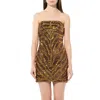 Balmain Women's Knit Dress In Copper