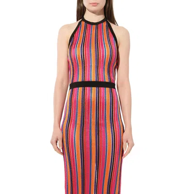 Balmain Women's Knit Dress In Pink/org