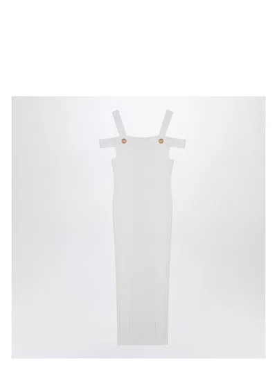 BALMAIN WOMEN'S KNIT DRESS WITH DOUBLE STRAPS