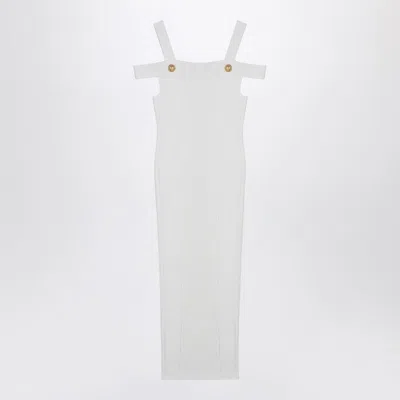 BALMAIN WOMEN'S KNIT DRESS WITH DOUBLE STRAPS