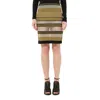 Balmain Women's Knit Skirt In Black/gold