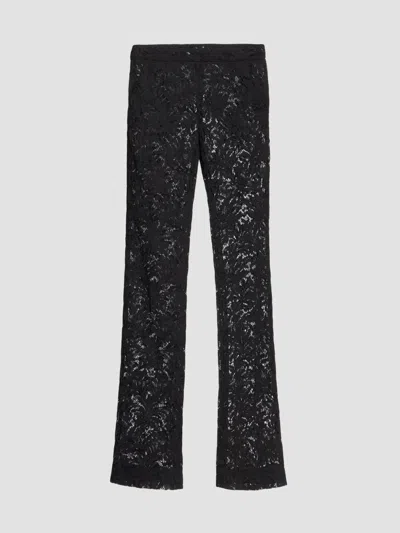 Balmain Women's Lace Tailored Pants In Multi