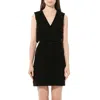 Balmain Women's Leather Dress In Black