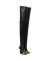 Balmain Women's Lipstick Lambskin Thigh-high Boots