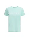 Balmain Logoed Crew Neck T-shirt With Embossed Buttons