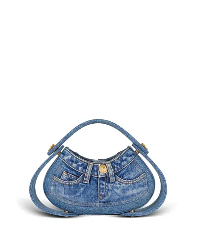 BALMAIN WOMEN'S MEDIUM DENIM JOLIE MADAME BAG