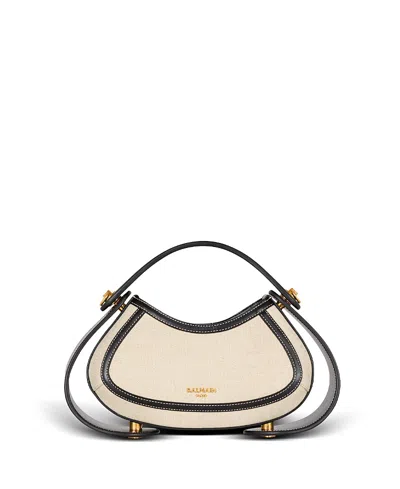BALMAIN WOMEN'S MEDIUM JOLIE MADAME BAG IN CANVAS AND LEATHER
