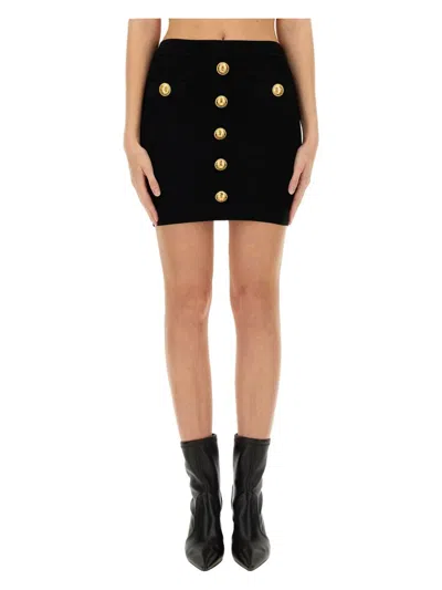 BALMAIN WOMEN'S MINI SKIRT
