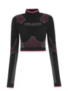 Balmain Multicolor Stretch Nylon Top