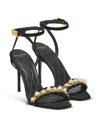 Balmain Women's Pb Sandals In Suede Leather