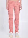 Balmain Panelled Jeans In Pink