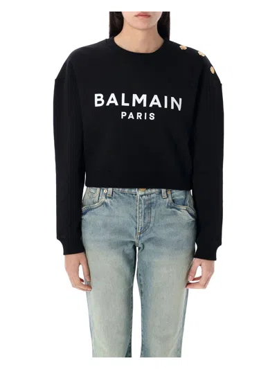 BALMAIN WOMEN'S PRINTEDPARIS SWEATSHIRT
