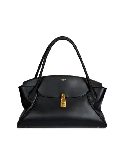 Balmain Women's Pulse Medium Day Handle Bag In Black