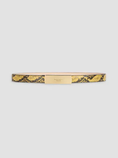 Balmain Women's Python-embossed Leather Belt In Mimosa