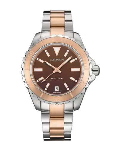 Balmain Women's Quartz Ophrys Two-tone Stainless Steel Watch 34.50mm In Gold