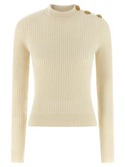 BALMAIN BALMAIN WOMEN RIBBED SWEATER