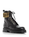 Balmain Combat Ankle Boots In Black