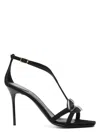Balmain Women's Sandal Lips-suede Lth&lacquered Brass