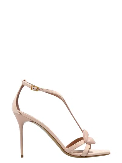 Balmain Women's Sandal Lips-suede Lth&lacquered Brass