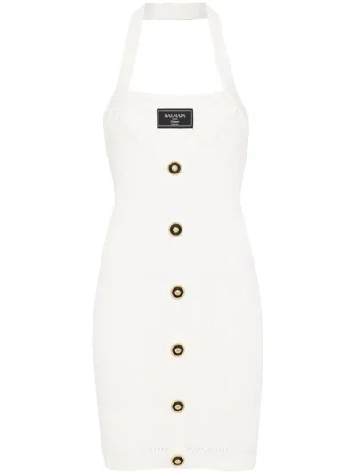 Balmain Women Short Ribbed Dress