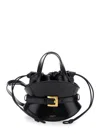 Balmain Mini Shuffle Compact Shoulder Bag In Black