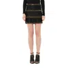 Balmain Women's Skirt In Black/gold