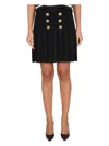 Balmain Women's Skirt With Buttons In Black