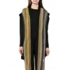 Balmain Women's Sleeveless Cardigan Knit In Black/gold