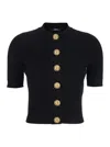 Balmain Women Ss Buttoned Torsade Knit Cardigan