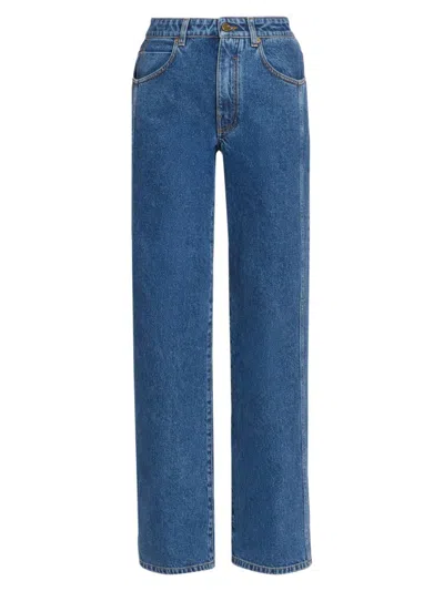 Balmain Women's Straight Mid-rise Jeans