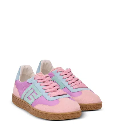 Balmain Swan Suede And Nylon Trainers In Multi