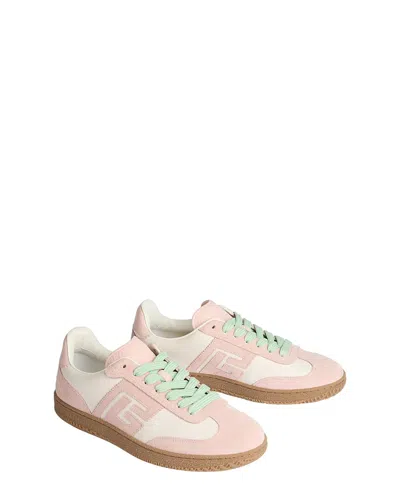 Balmain Women's Swan Trainers In Smooth Leather And Suede In Multi