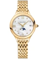 Balmain Women's Swiss  De  Moonphase Diamond Accent Gold Pvd Stainless Steel Bracelet Watch 31 In Yellow