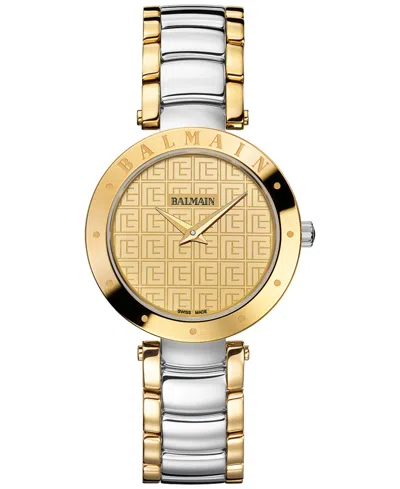 Balmain Women's Swiss Ia Two-tone Stainless Steel Bracelet Watch 33mm