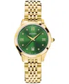 Balmain Women's Swiss Classic R Diamond Accent Gold Pvd Stainless Steel Bracelet Watch 34mm