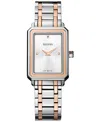 Balmain Women's Swiss Eirini Two-tone Stainless Steel Bracelet Watch 25x33mm In Silver,pink