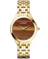 Balmain Women's Swiss Flamea Gold Pvd Stainless Steel Bracelet Watch 34mm In Yellow