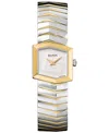 Balmain Women's Swiss Teffetas Two-tone Stainless Steel Bracelet Watch 35mm In White