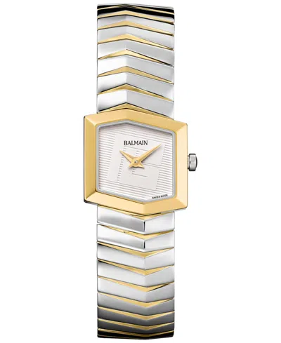 BALMAIN WOMEN'S SWISS TEFFETAS TWO-TONE STAINLESS STEEL BRACELET WATCH 35MM