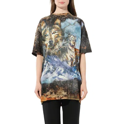 Balmain Women's T-shirt In Grey